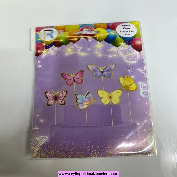 Kelebek Temalı Pasta Süsü